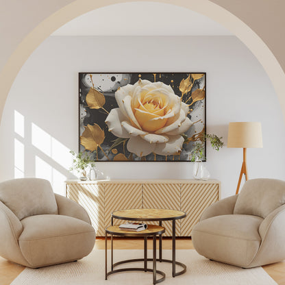 quadros para quarto - Arte Floral Abstrata