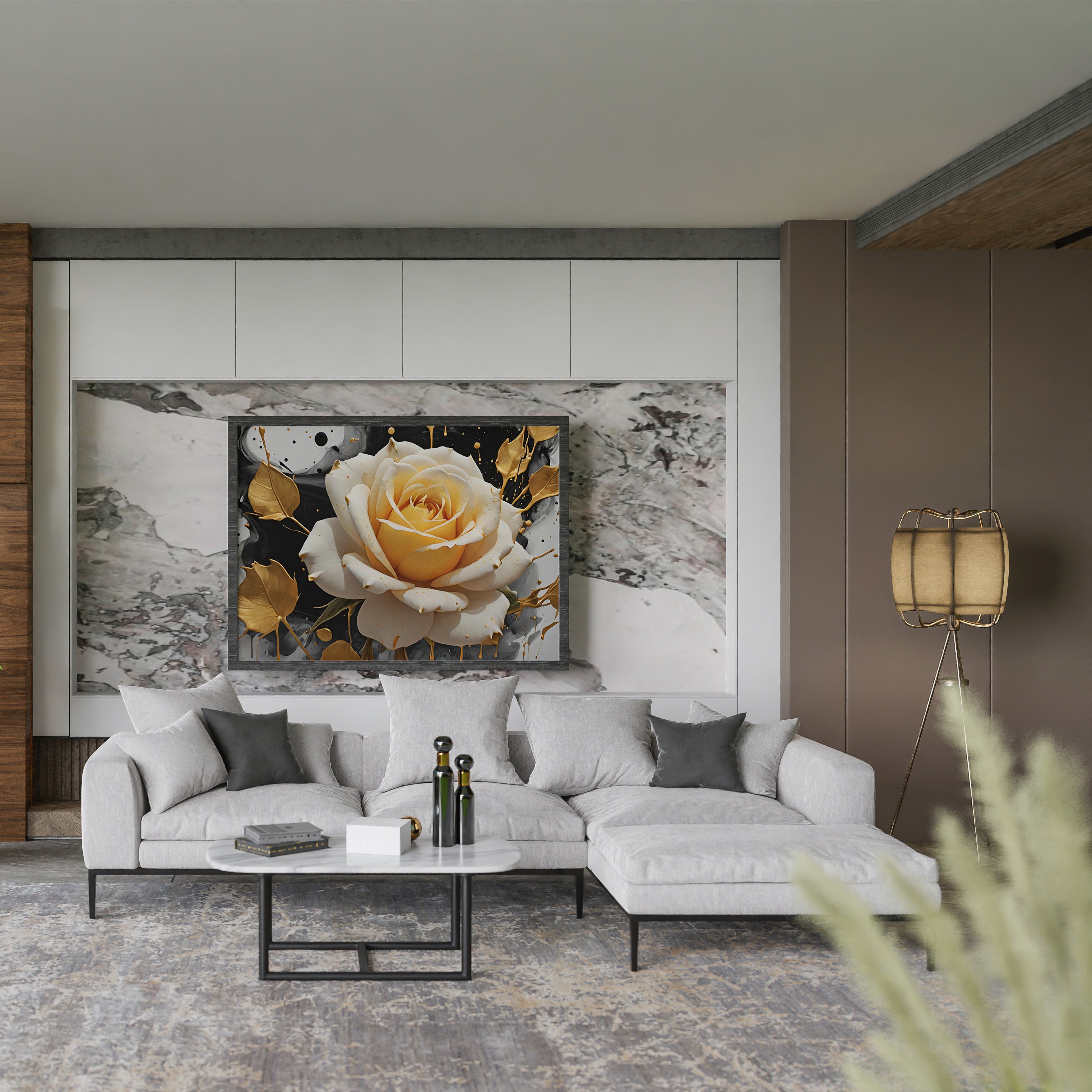 cuadros para cuarto - Arte Floral Abstrata