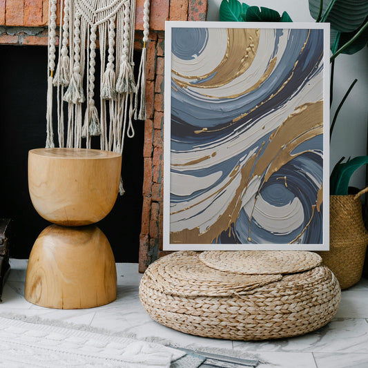 quadros vintage - Impressão Abstrata Swirl