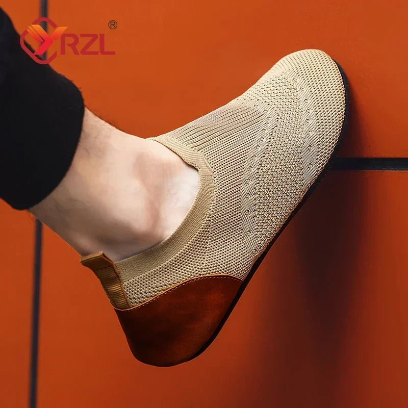 Mocasines para Hombre Suaves de Conducción, Transpirables de Malla, Zapatos Casual Slip-On