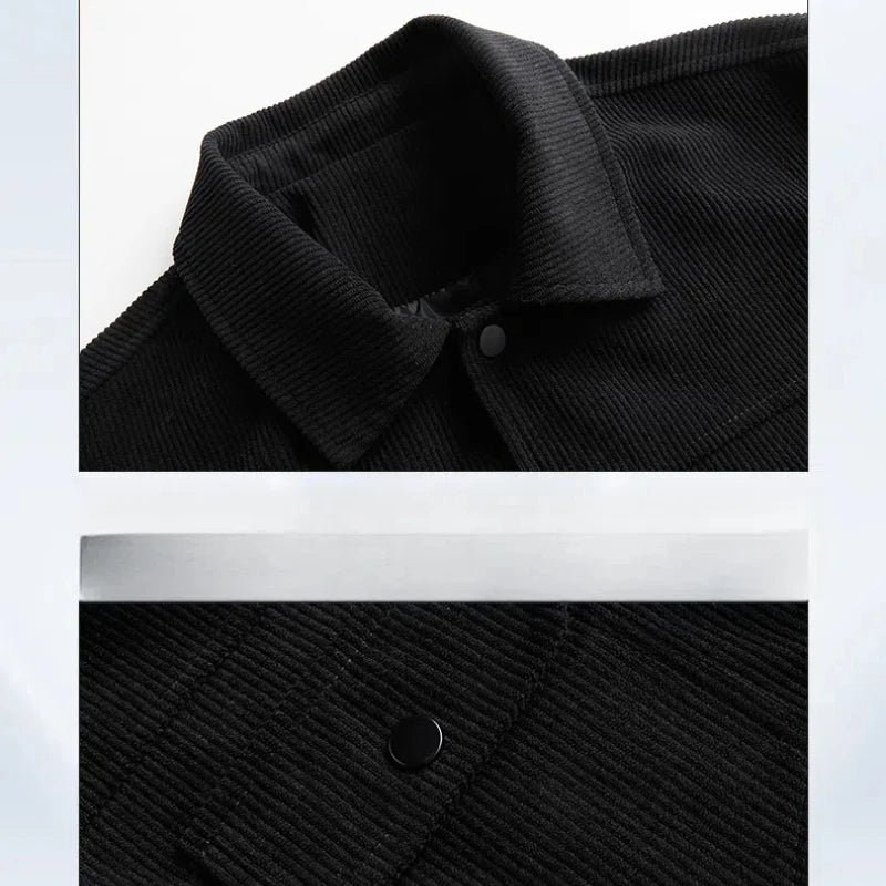 Abrigo Cárdigan para Hombre de Manga Larga con Botones, Color Sólido, con Bolsillos, Primavera Otoño