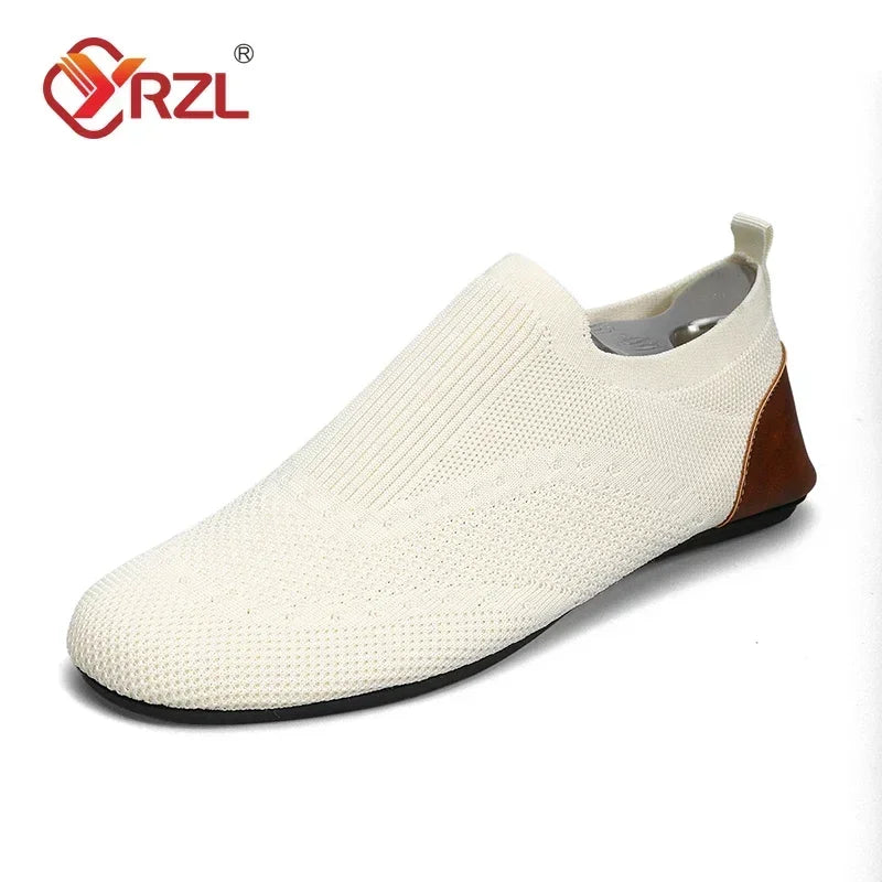 Mocasines para Hombre Suaves de Conducción, Transpirables de Malla, Zapatos Casual Slip-On