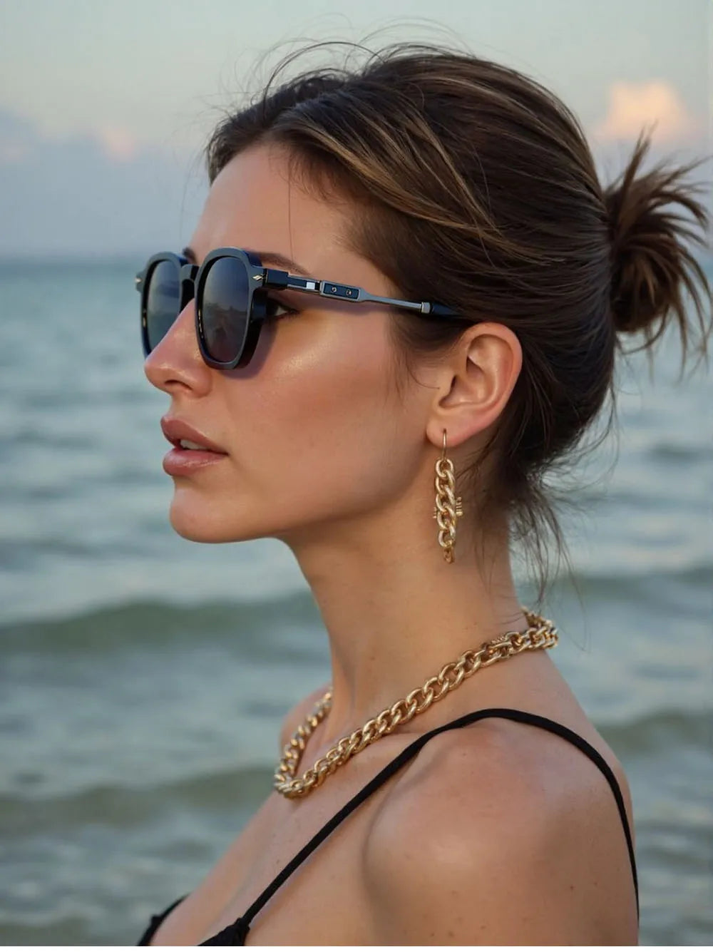 Gafas de sol cuadradas vintage unisex de moda para vacaciones