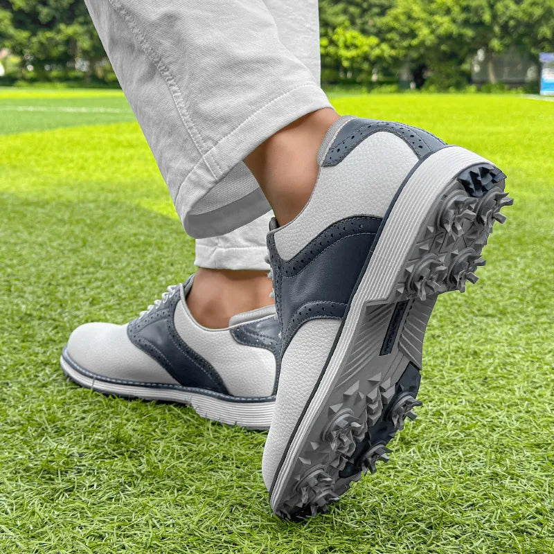 Zapatos de Golf para Hombre Zapatillas Ligeras Antideslizantes Calzado de Entrenamiento de Lujo