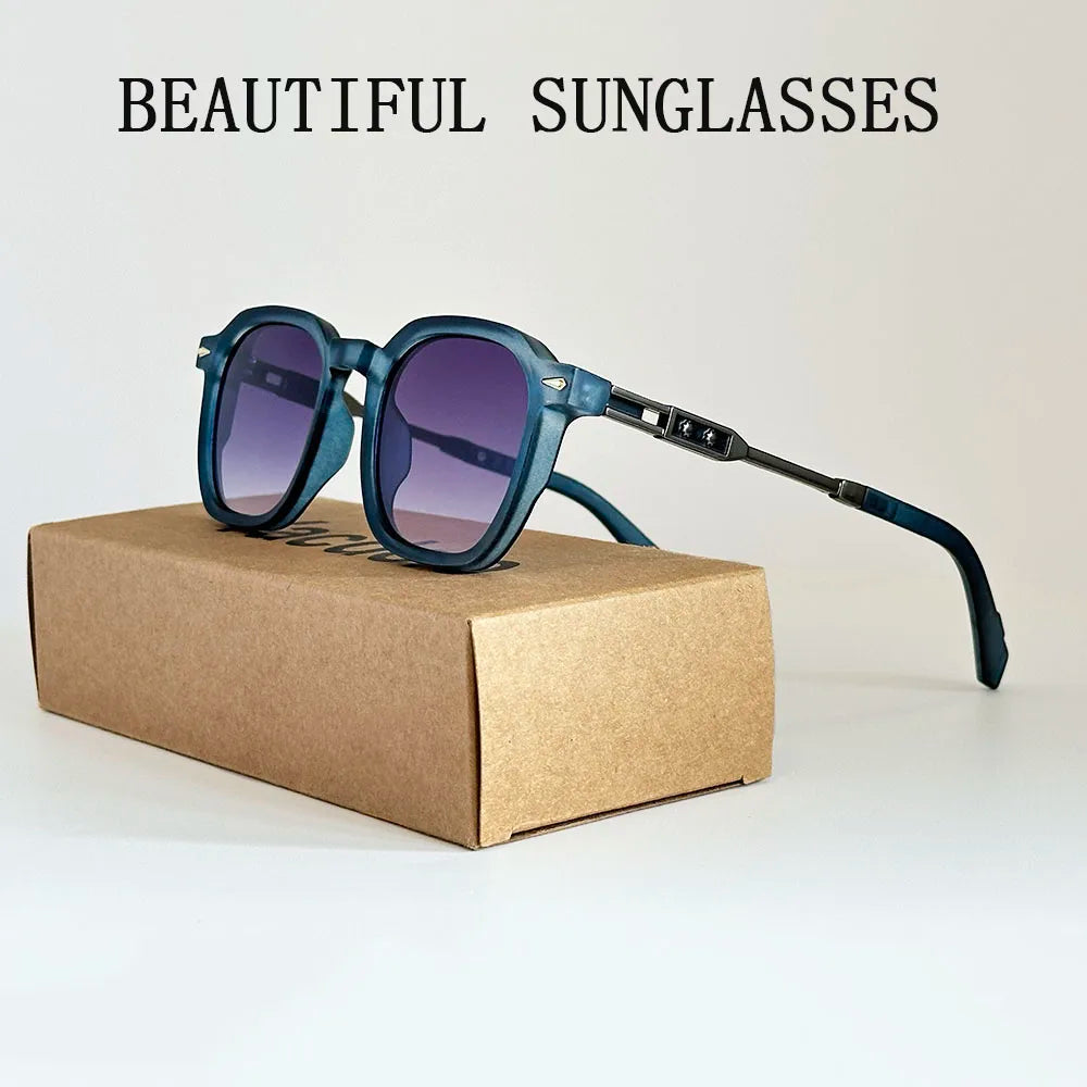 Gafas de sol cuadradas vintage unisex de moda para vacaciones