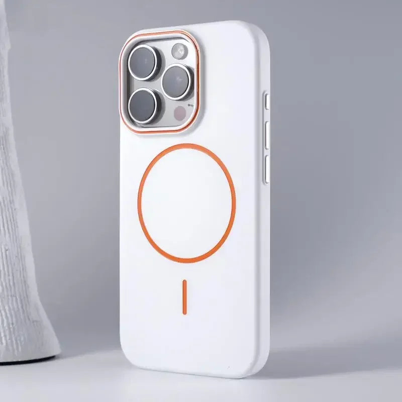 Funda Ultradelgada MagSafe para iPhone 12-17 con Lente Mate y Carga Inalámbrica