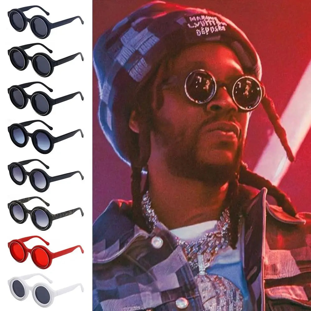 Gafas de sol Steampunk con protección UV, estilo Y2K, para mujeres y hombres