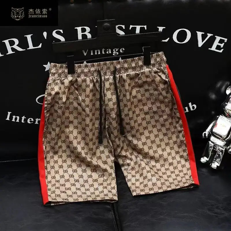 Pantalones Cortos para Hombre 2025 Lujo Cómodos Deportivos Alta Gama Y2K Streetwear