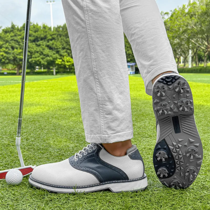 Zapatos de Golf para Hombre Zapatillas Ligeras Antideslizantes Calzado de Entrenamiento de Lujo