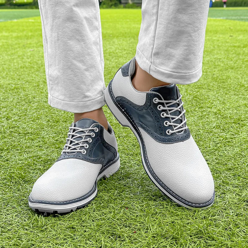 Zapatos de Golf para Hombre Zapatillas Ligeras Antideslizantes Calzado de Entrenamiento de Lujo