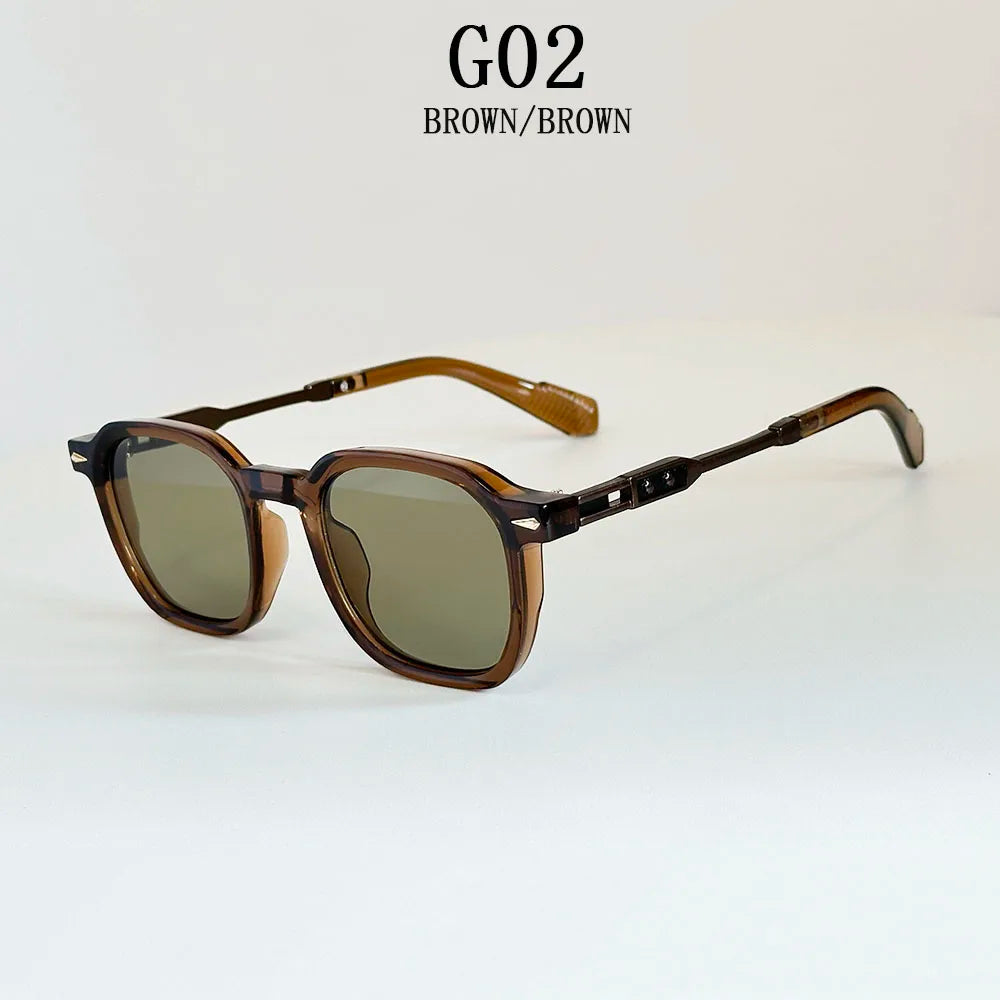 Gafas de sol cuadradas vintage unisex de moda para vacaciones