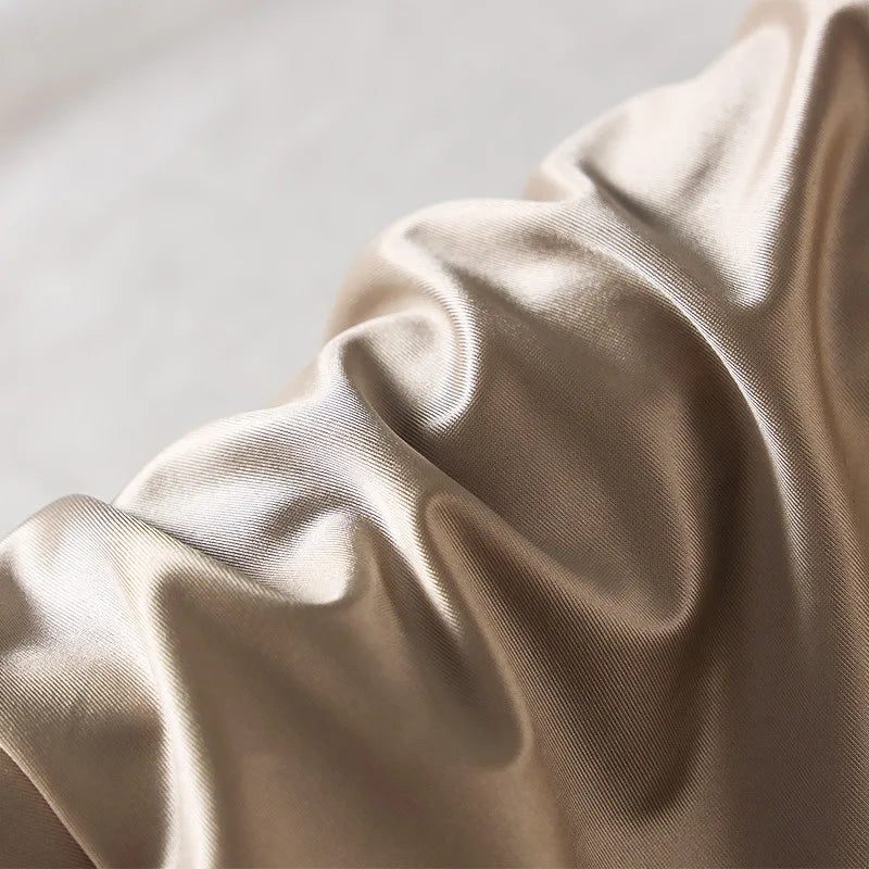 Bóxer para Hombre de Satén Sin Costuras de Secado Rápido Verano de Seda Fría de Cintura Baja