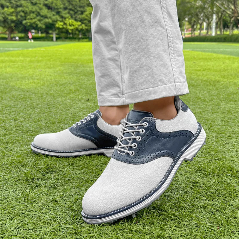 Zapatos de Golf para Hombre Zapatillas Ligeras Antideslizantes Calzado de Entrenamiento de Lujo