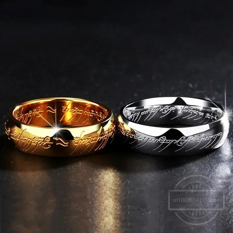 Anillos de Boda de Acero Inoxidable Grabados para Parejas - Joyería de Moda y Regalos