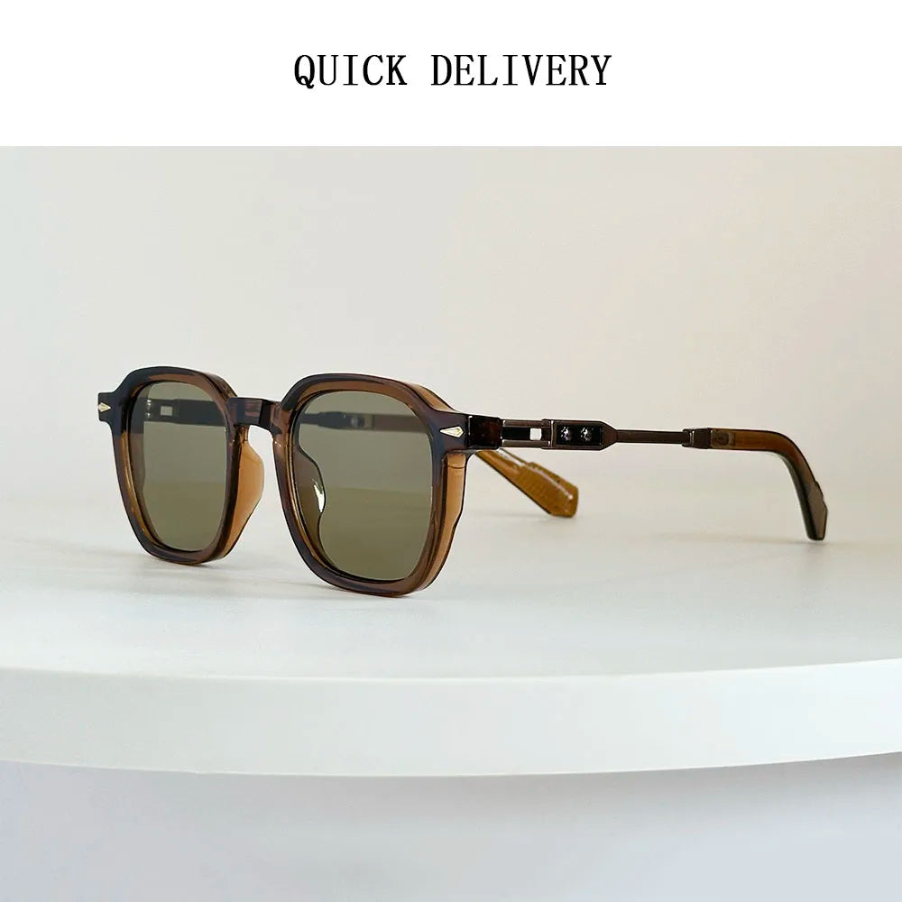 Gafas de sol cuadradas vintage unisex de moda para vacaciones